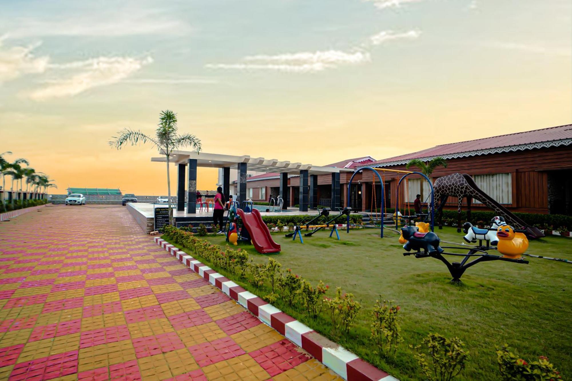 Prasant On Beach Resort !! Lift - Wifi -Restaurant-Parking Facilities-Newly Decorated Room !! Mandarmani Eksteriør bilde