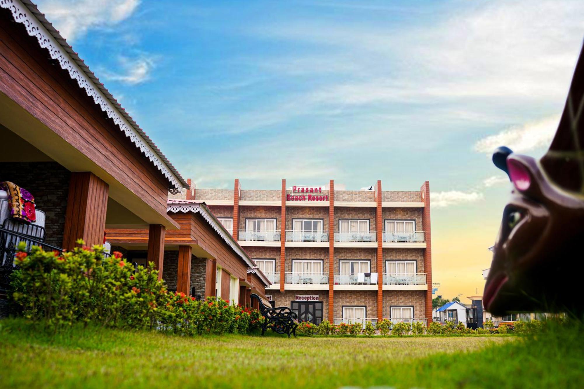 Prasant On Beach Resort !! Lift - Wifi -Restaurant-Parking Facilities-Newly Decorated Room !! Mandarmani Eksteriør bilde